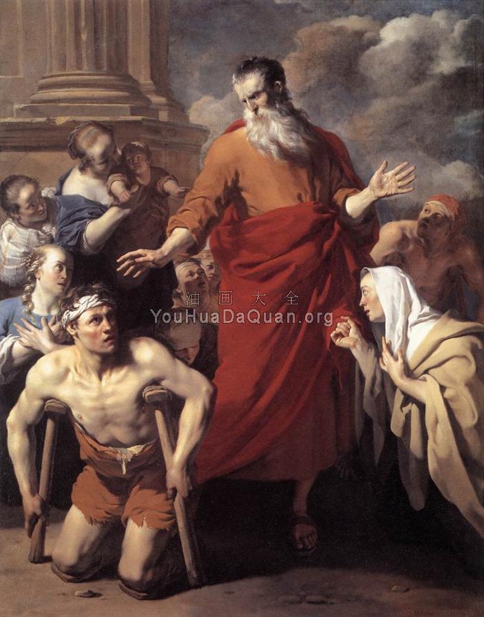 St Paul Healing the Cripple at Lystra - 卡雷尔·迪雅尔丹